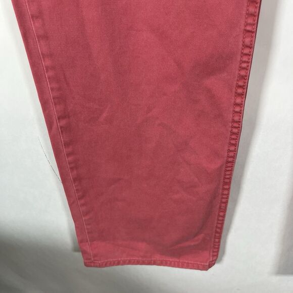 Vintage Polo Ralph Lauren Jeans Mens Size 32x32 Pink Navy Pony Straight Leg - Picture 7 of 16